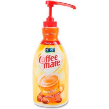 NESTLE Coffee mate® Non-Dairy Liquid Pump Bottle, Hazelnut, 50.7 oz. NES31831